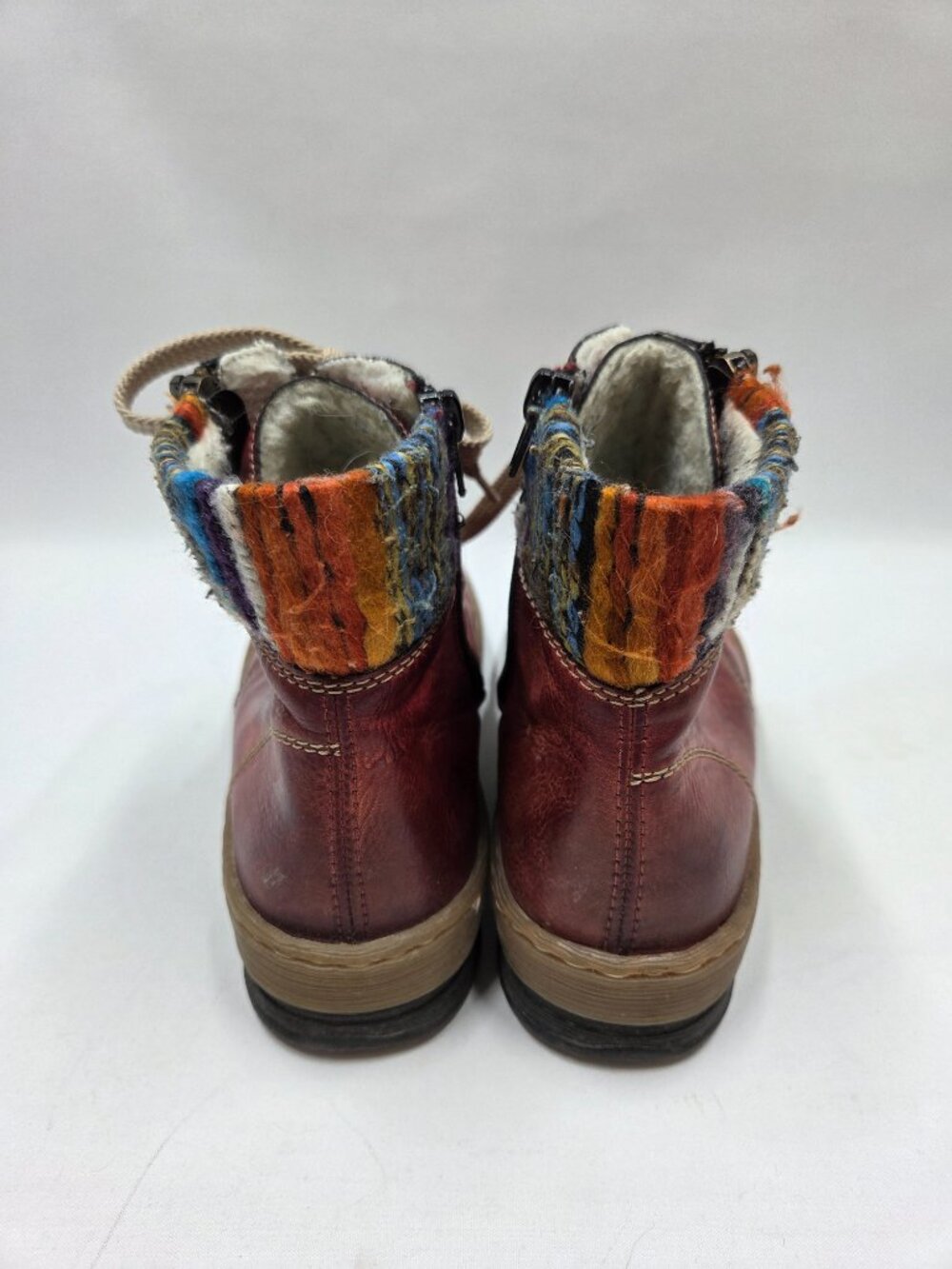 Rieker ankle boots EURO size 38 Double Zip and Laces - Picture 4 of 12